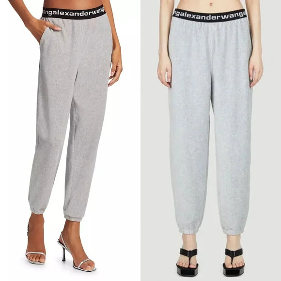 ALEXANDER WANG T Stretch Cotton-blend Corduroy Track Pants Size XS - Picture 1 of 7